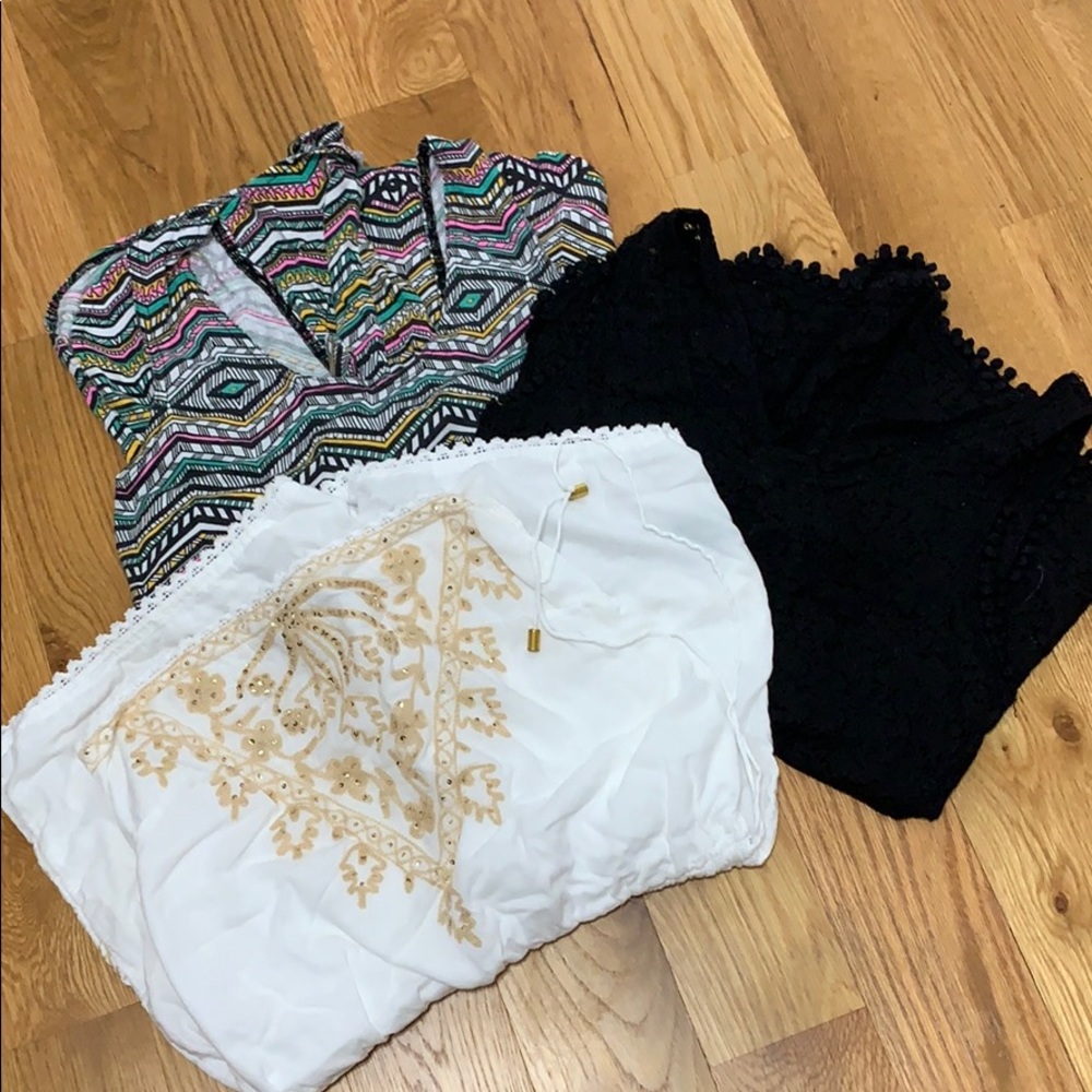 Set of Three Rompers - Swimsuit Coverups